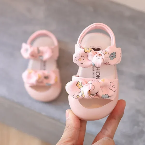 Girls Sandals Baby Baotou Toddler Shoes Girls Princess Shoes Soft Sole Girls Baby Shoes - Image 3