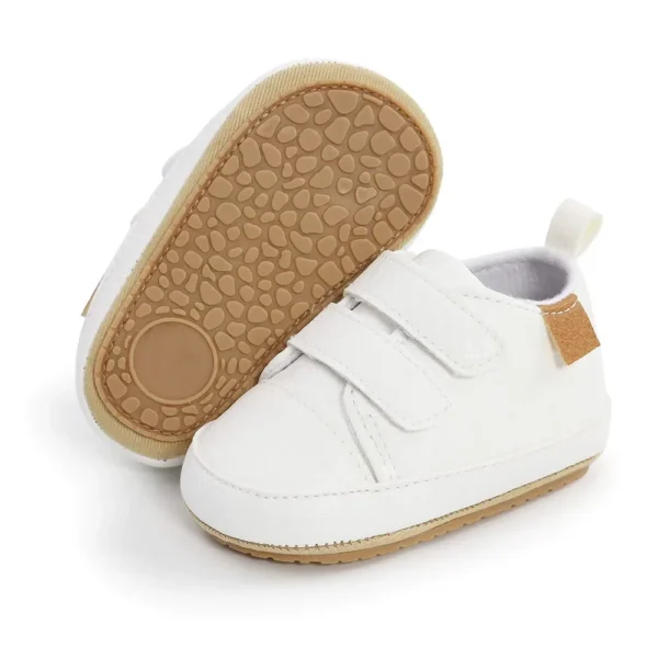 2024 Unisex Baby Boys Girls High-Top Ankle Sneakers Soft Rubber Sole Infant Crib Shoes Toddler First Walkers - Image 3