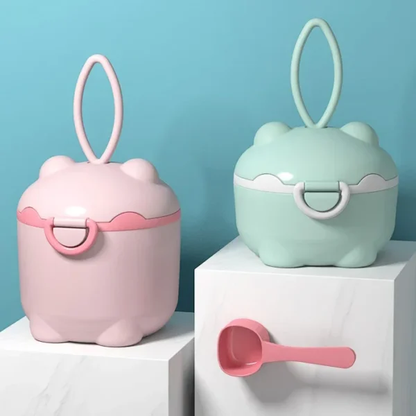 New Baby Milk Powder Portable Cute Pig Food Storage Box Essential Cereal Infant Milk Powder Box Toddle Snacks Container - Image 2